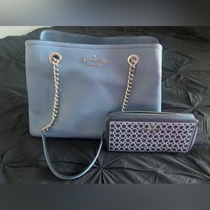 Kate Spade New York
JORDYN MEDIUM CHAIN HANDLE TOTE  with wallet (sold as set)